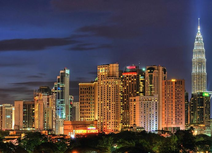 Kl skyline night hdr